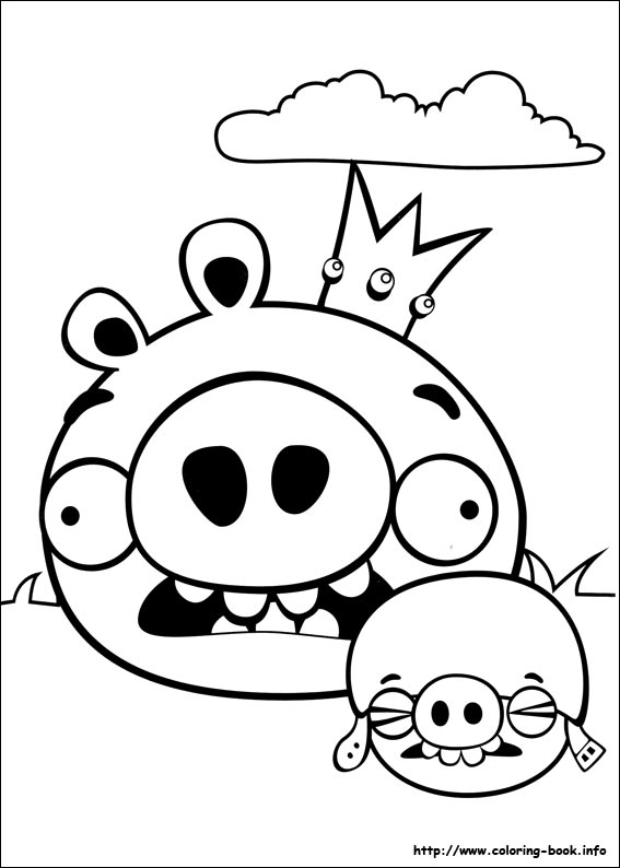 Plansa de colorat cu Angry Birds 88 144